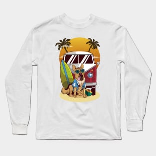 German Shepherd Beaching Long Sleeve T-Shirt